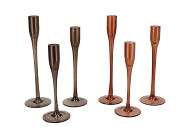JAZZ BROWN CANDLE HOLDER STRAIGHT ASS P/3 8X21CM
