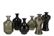 TAYLOR GREEN VASE ASS 8X12CM