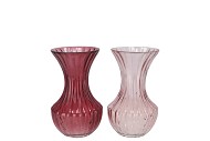 TAYLOR PINK VASE CONE NECK ASS 7X11CM