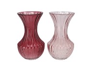 TAYLOR PINK VASE CONE NECK ASS 9X16CM