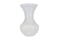 TAYLOR CLEAR VASE CONE NECK ASS 13X21CM