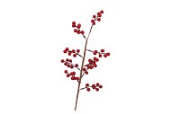 SILK CHRISTMAS BRANCH RED BERRY 67CM