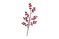 SILK CHRISTMAS BRANCH RED BERRY 50CM