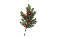 SILK PINE X-MAS BALL RED 48X20X8CM
