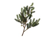 SILK PINE X-MAS BALL GOLD 102X55X18CM