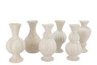 MAYSA OFF-WHITE MIX VASE ASS 11X11X22CM