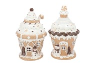CANDY GINGERBREAD BROWN HOUSE LIGHT ASS 14X14X22CM