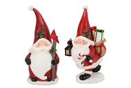 LESLY X-MAS RED SANTA CLAUS ASS 12X14X26CM