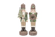LESLY X-MAS GREEN NUTCRACKER ASS 12X9X37CM