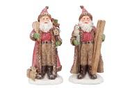 LESLY X-MAS BROWN SANTA CLAUS ASS 17X13X33CM