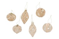 TWINKLE SAND GLASS BALL VELVET ASS 6X12CM