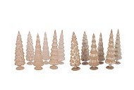 TWINKLE SAND GLASS TREE VELVET ASS 9X25CM