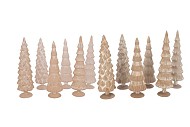 TWINKLE SAND GLASS TREE VELVET ASS 10X30CM