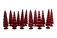 TWINKLE RED GLASS TREE VELVET ASS 10X35CM