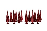 TWINKLE RED GLASS TREE SWIRL VELVET ASS 9X30CM