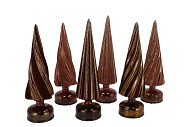 TWINKLE BROWN TREE SWIRL ROTATING LED ASS 9X33CM