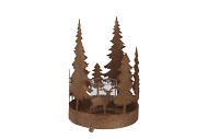 KAYA BRONZE CANDLE HOLDER X-MAS METAL 19X27CM