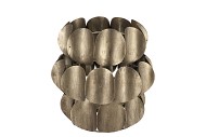KAYA GOLD CANDLE HOLDER METAL 27X27CM