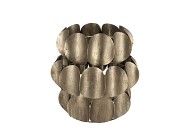 KAYA GOLD CANDLE HOLDER METAL 23X23CM