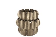 KAYA GOLD CANDLE HOLDER METAL 17X17CM