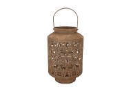 KAYA BRONZE LANTERN X-MAS METAL 21X33CM