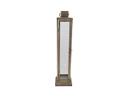 KAYA GOLD LANTERN METAL 17X17X55CM