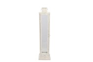 KAYA WHITE LANTERN METAL 17X17X55CM