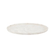 COASTER KAYA WHITE TRAY METAL 46X2CM