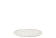 COASTER KAYA WHITE TRAY METAL 26X2CM