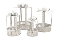 KAYA WHITE DECO BOW S/4 25X34/20X30/15X26/12X21CM