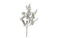 SILK OLD PINE NEEDLE GREEN WITH FLOCKING 93CM