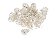 PAREL METAAL SPELD GROOT ZILVER Ø2CM X 8CM PER DOOS A 24 STUKS