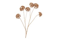 SILK OLD SCALLION BALLS FLOWER GOLD 119CM