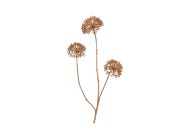 SILK OLD SCALLION BALLS FLOWER GOLD 77CM