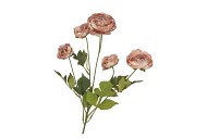 SILK OLD AUTUMN RANUNCULUS BROWN SINGLE STEM 62CM