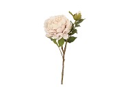 SILK OLD PEONY WHITE SINGLE STEM 63CM