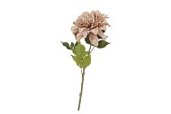 SILK OLD DAHLIA COFFEE SINGLE STEM 68CM