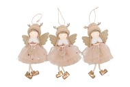 LOULOU PINK X-MAS HANGER ANGEL ASS 10X6X17CM