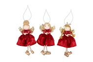 LOULOU RED X-MAS HANGER DANGLING LEGS ASS 6X6X16CM
