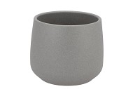 CERAMIC GREY STRUCTURE POT BERLIN 13X11,5CM