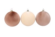 JOYFUL SAND X-MAS BALL VELVET ASS 25CM P/3