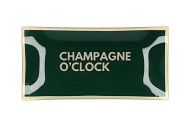PLATE RECTANGLE CHAMPAGNE O CLOCK 20X10X2CM