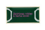 PLATE RECTANGLE CHRISTMAS WISHES 20X10X2CM