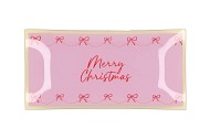PLATE RECTANGLE MERRY CHRISTMAS 20X10X2CM