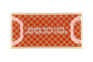 PLATE RECTANGLE BAKED WITH LOVE 20X10X2CM