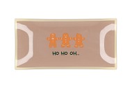 PLATE RECTANGLE HO HO OH 20X10X2CM