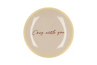PLATE ROUND COZY WITH YOU 18X18X2CM