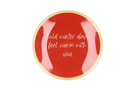 PLATE ROUND COLD WINTER 18X18X2CM