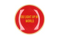PLATE ROUND YOU LIGHT UP 18X18X2CM