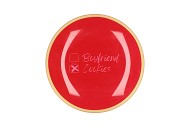 PLATE ROUND BOYFRIEND COOKIES 18X18X2CM